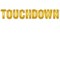 Beistle 12 Counts Gold and Yellow Touchdown Celebration Streamer 6'